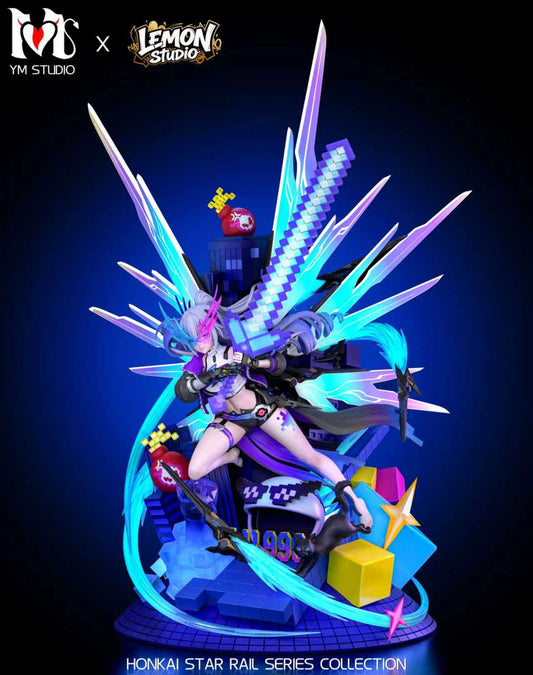 [Pre-Order] YM Studio × Lemon Studio - Statue - Silver Wolf with LED Honkai: Star Rail