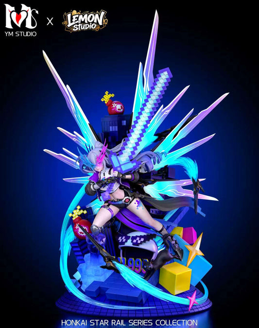 [Pre-Order] YM Studio × Lemon Studio - Statue - Silver Wolf with LED Honkai: Star Rail