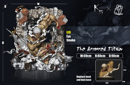 [Pre-Order] K13 Studio X Poker Monster Studio  - Statue - Attack on Titan - Armored Titan