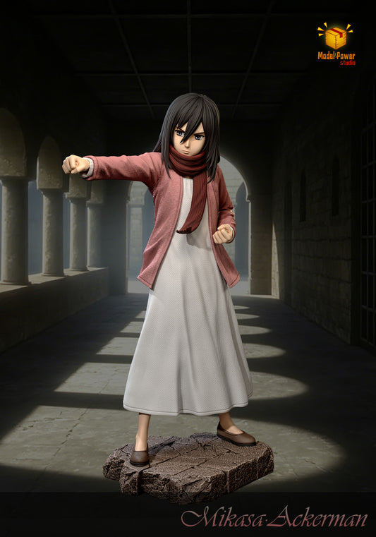 [Pre-Order] Model Power Studio - Statue - Mikasa Ackerman Punch Pose Attack On Titan