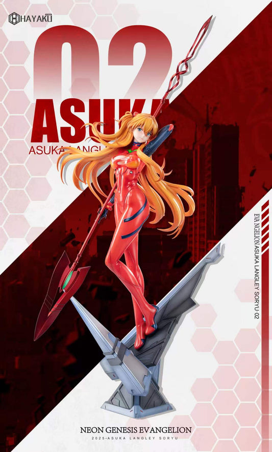 [Pre-Order] HAYAKU Studio - Statue - Neon Genesis Evangelion - Asuka & Ayanami Rei