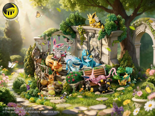 [Pre-Order] Moon Shadow Studio - Statue - Pokémon - Eevee Family Anniversary Garden Diorama