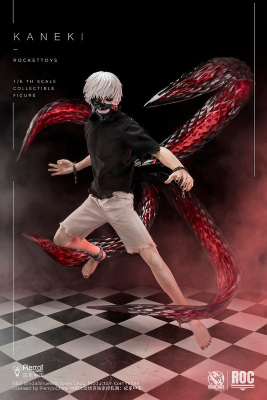 [Pre-Order] ROCKETTOYS Studio - Action Figure - Tokyo Ghoul Ken Kaneki Combat Suit Ver. X Awakening Ver. 1/6 Scale Action Figure ROC-024 ROC-025 (Licensed)