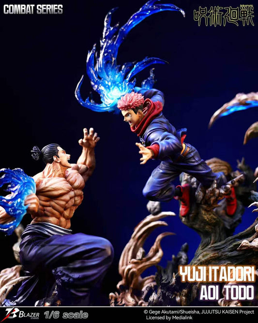 [Pre-Order] Blazer Studio - Statue - Jujutsu Kaisen - Yuji Itadori X Aoi Todo 1/6 Scale Statue (Licensed)