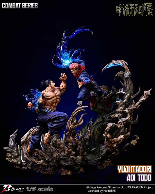 [Pre-Order] Blazer Studio - Statue - Jujutsu Kaisen - Yuji Itadori X Aoi Todo 1/6 Scale Statue (Licensed)