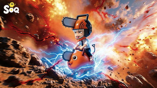 [Pre-Order] SOQ Studio - Statue - Q ver Denji Chibi Figure Chainsaw Man