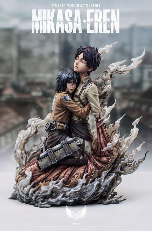 [Pre-Order] Saoirse Studio - Statue - Eren Jaeger X Mikasa Ackerman Attack On Titan