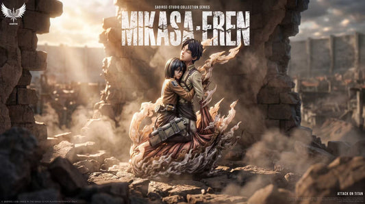 [Pre-Order] Saoirse Studio - Statue - Eren Jaeger X Mikasa Ackerman Attack On Titan