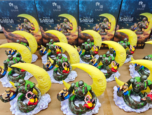 [Warehouse in Stock] Wu Yu Studio - Statue - Castle in the Sky - Embrace of Love Laputian Robo X Sheeta X Pazu