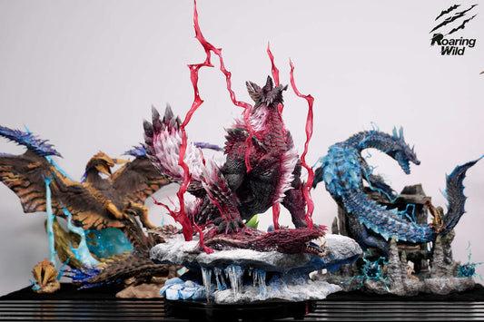 [Pre-Order] Roaring Wild Studio - Statue - Monster Hunter - Zinogre X Stygian Zinogre X Thunderlord Zinogre