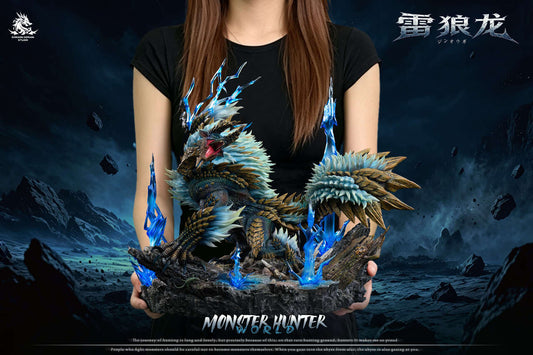 [Pre-Order] Dragon Realm Studio - Statue - Monster Hunter - Zinogre x Stygian Zinogre x Thunderlord Zinogre