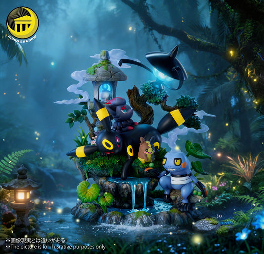[Pre-Order] Moon Shadow Studio - Statue - Pokémon - Nature Series Eevee #8 Umbreon Scene