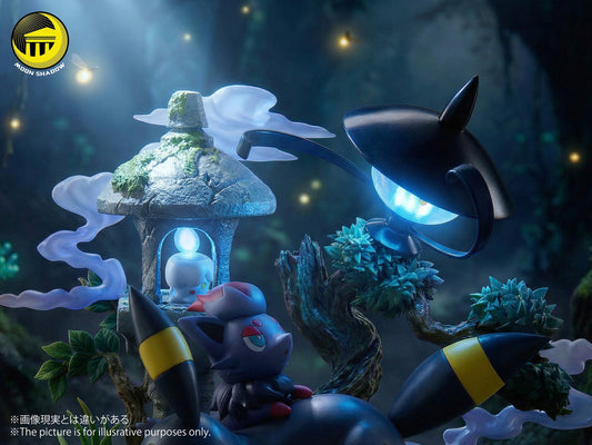 [Pre-Order] Moon Shadow Studio - Statue - Pokémon - Nature Series Eevee #8 Umbreon Scene