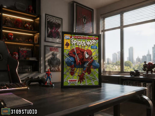 [Pre-Order] 3109 Studio - Statue - Spider-Man Comic Cover 3D Mural Statue Marvel