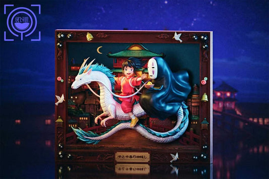 [Pre-Order Closed] GEISHA Studio - Statue - Spirited Away card Chihiro & Haku & No face