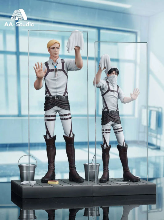 [Pre-Order] AA Studio - Statue - Levi Ackerman X Erwin Smith Window Wiping Attack on Titan