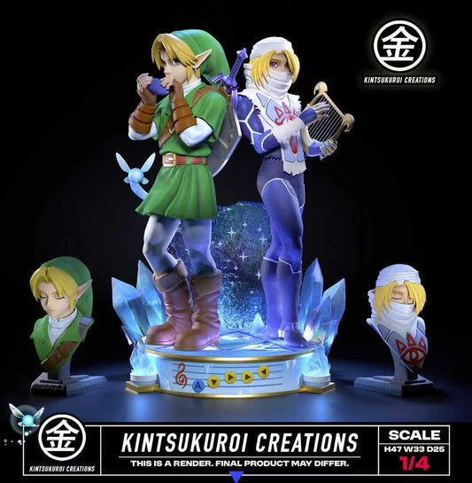 [Pre-Order] Kintsukuroi creations Studio - Statue - Link X Sheik The Legend of Zelda