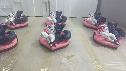 [Warehouse in Stock] Spirit Demon Studio - Statue - Black and White Zorua Pokémon
