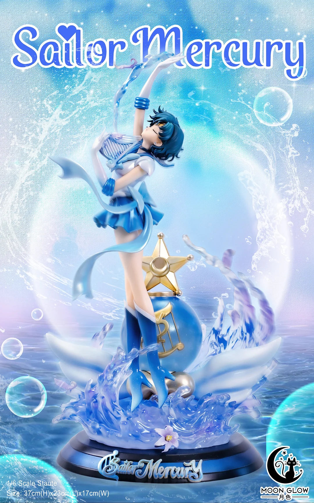 [Warehouse in Stock] Moon Glow Studio - Statue - Sailor Moon - Sailor Mercury Mizuko Ami