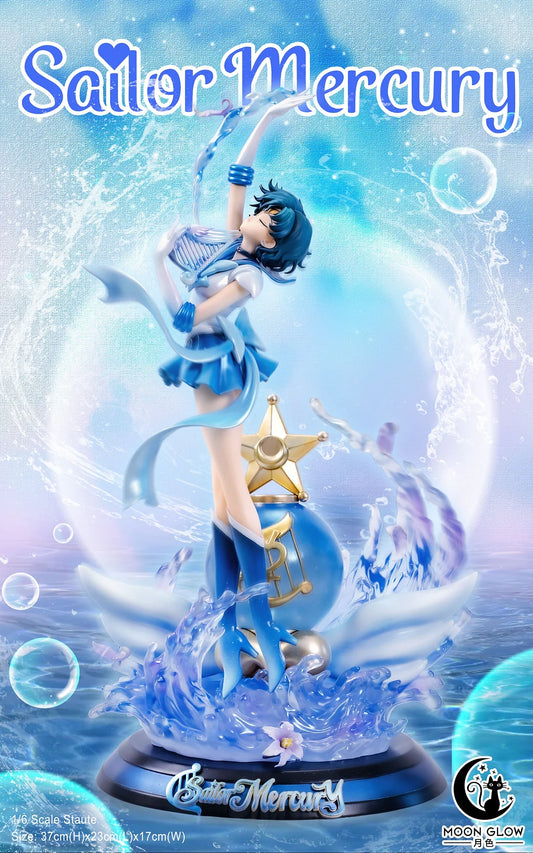 [Warehouse in Stock] Moon Glow Studio - Statue - Sailor Moon - Sailor Mercury Mizuko Ami