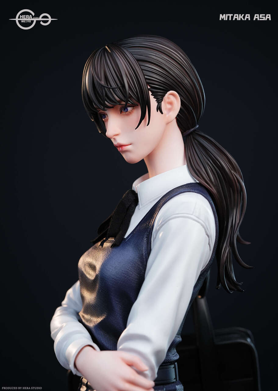 [Warehouse in Stock] HeRa Studio - Statue - Chainsaw Man Mitaka + Yoru + extra two heads