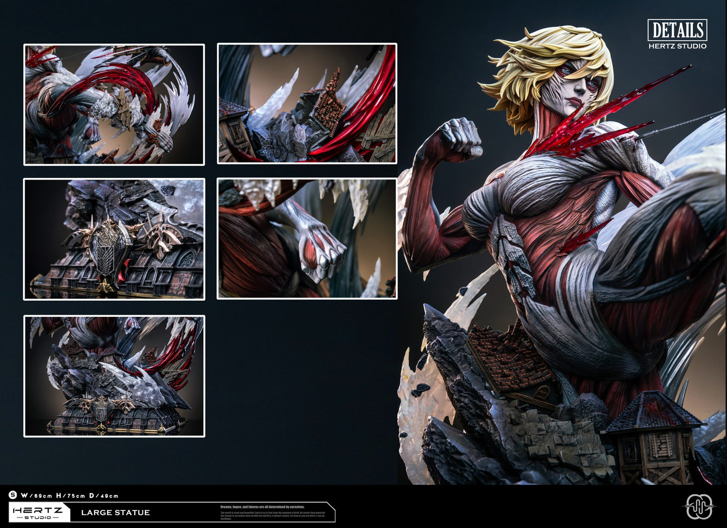 [Pre-Order] Hertz Studio  - Statue - Attack on Titan - Female Titan Annie Leonhart
