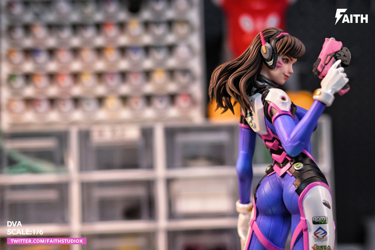[Warehouse in Stock] Faith Studio - Statue - Overwatch - #1 Game Girl D.va