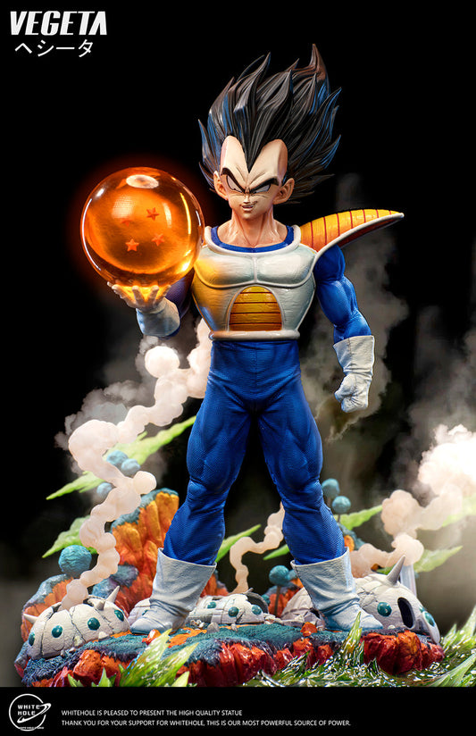 [Warehouse in Stock] White Hole Studio - Statue - Dragon Ball Proud Saiyan Prince Shoulder Armor Battle Suit Vegeta