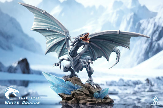 [Warehouse in Stock] Aftershock Studio - Statue - Yu-Gi-Oh Blue-Eyes White Dragon & Red-Eyes Black Dragon