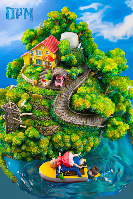 [Warehouse in Stock] OPM Studio - Statue - Ponyo on the Cliff - Ponyo on the Cliff with LED