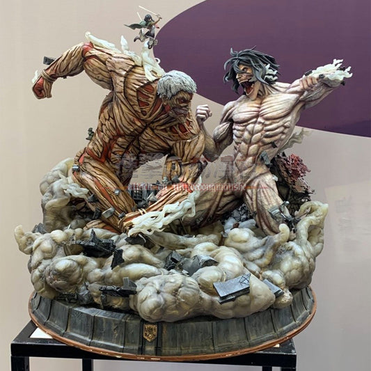 [Warehouse in Stock] Figurama Collectors - Statue - Attack on Titan Eren VS Armored Titan (Licensed)