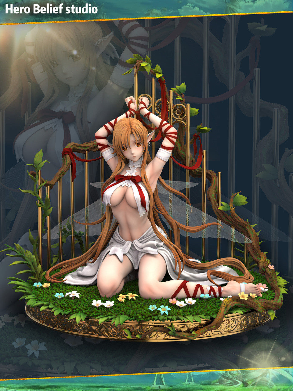 [Warehouse in Stock] Hero Belief Studio - Statue - Sword Art Online 1/4 Asuna Birdcage