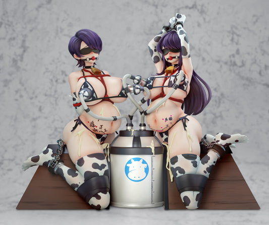 [Pre-Order] Meat Studio - Statue - The Komi Mother and Daughter Bound and Lactating on a Wooden Horse Komi Can't Communicate
