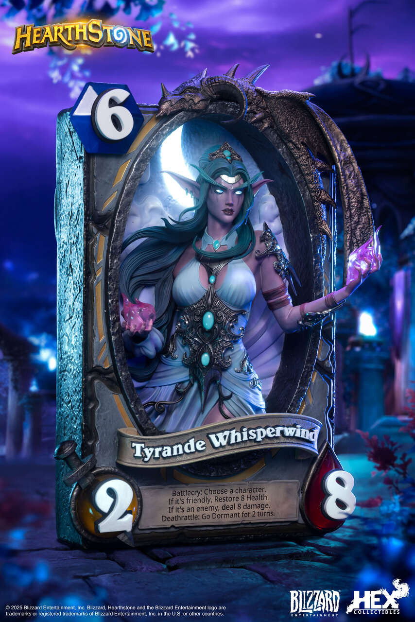 [Pre-Order] HEX Collectibles - Blizzard Hearthstone X Tyrande Whisperwind Art Statue HEXFRAME03 (Licensed)