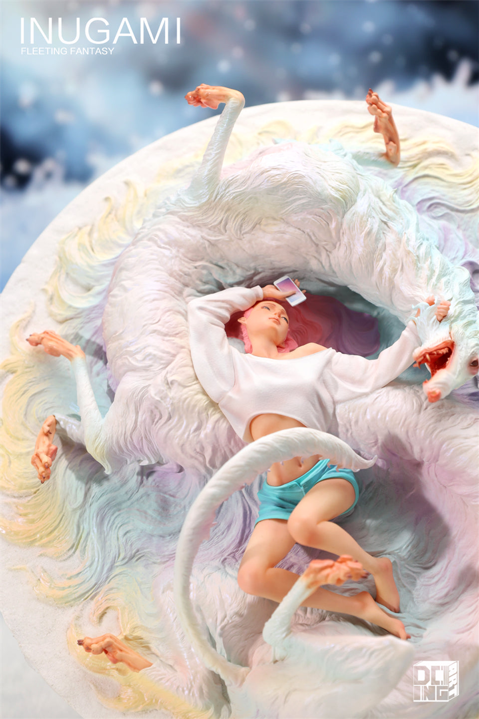 [Pre-Order] WeArtDoing Studio X PHUC DANG - Statue - Original - INUGAMI Dawn Whisper X Fleeting Fantasy Statue (Licensed)