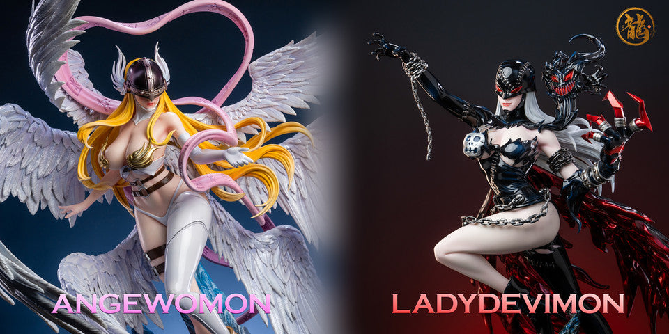 [Warehouse in Stock] Dragon STUDIO - Statue - Digimon - Angewomon & Lady Devimon