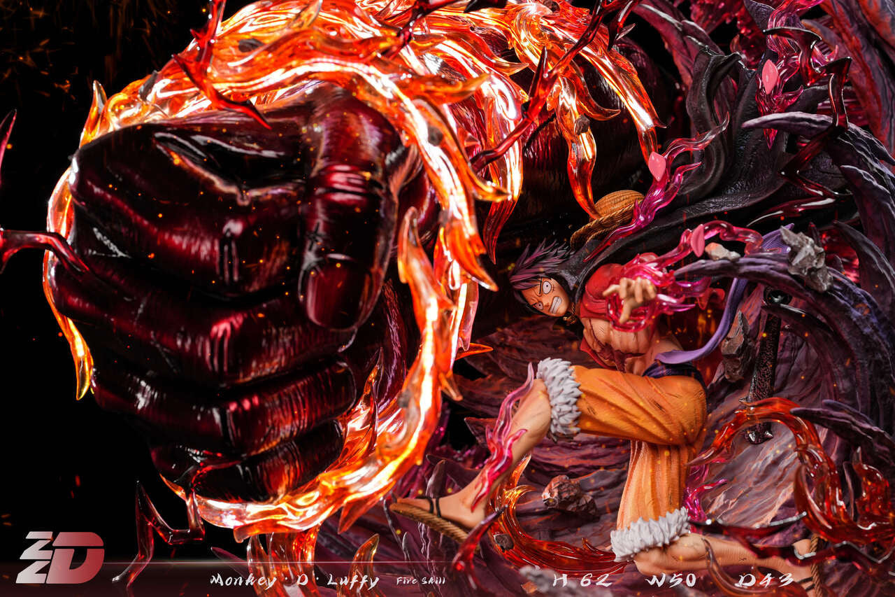 [Warehouse in stock] ZZDD Studio - Statue - One Piece - RED ROC Luffy with LED