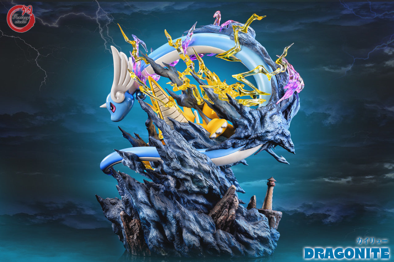 [Warehouse in Stock] Fantasy Studio - Statue - Pokémon - Dragonite Family with LED