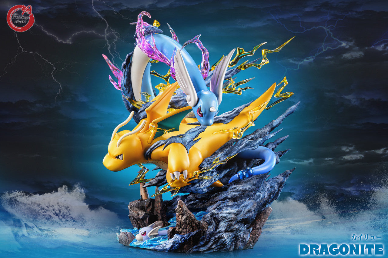 [Warehouse in Stock] Fantasy Studio - Statue - Pokémon - Dragonite Family with LED