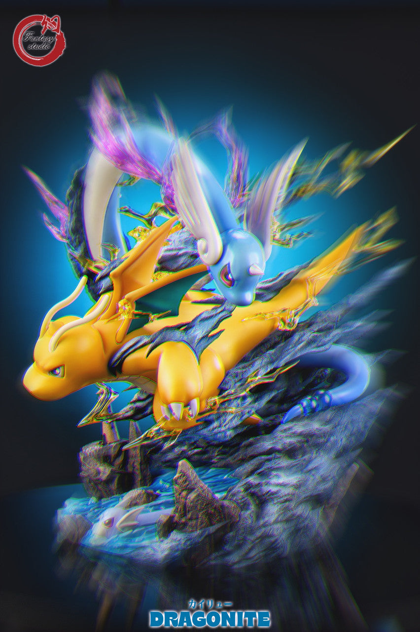 [Warehouse in Stock] Fantasy Studio - Statue - Pokémon - Dragonite Family with LED
