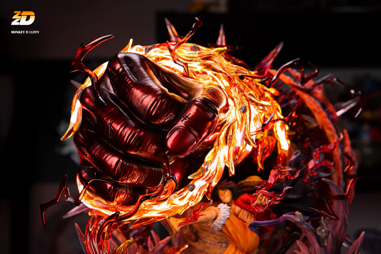 [Warehouse in stock] ZZDD Studio - Statue - One Piece - RED ROC Luffy with LED