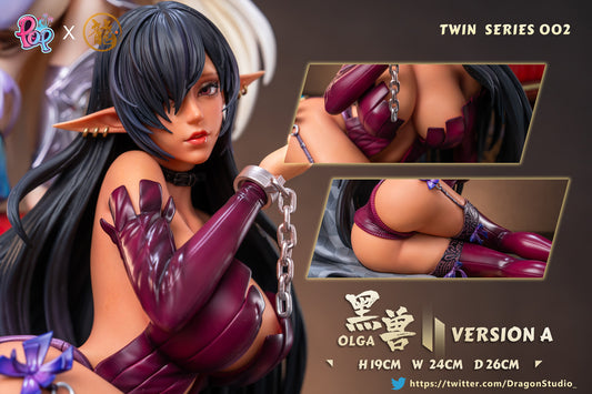 [Warehouse in Stock] Dragon Studio & POP Studio - Statue - Kuroinu Twin Series 002 Kuroinu & Elf