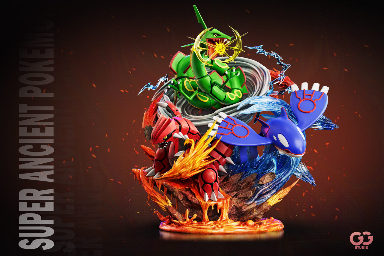 [Warehouse in Stock] GuGu Studio - Statue - Pokémon Hoenn Region Super-ancient Pokémon Kyogre & Groudon & Rayquaza