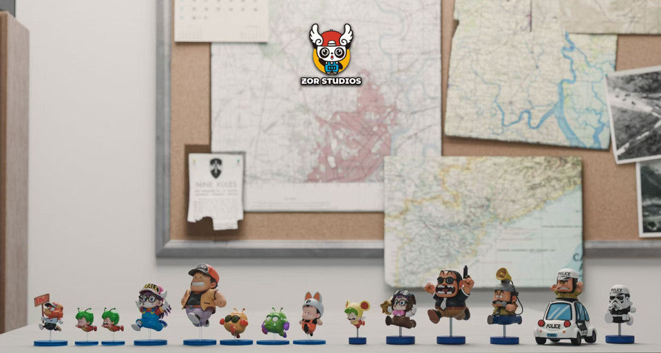 [Pre-Order Closed] ZOR Studio - Statue - Dr. Slump - WCF Series Penguin Village Dash #2 Bank & Police Station