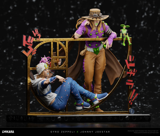 [Pre-Order Closed] CHIKARA Studio  - Statue - JOJO's Bizarre Adventure - SBR Johnny Joestar & Gyro Zeppeli