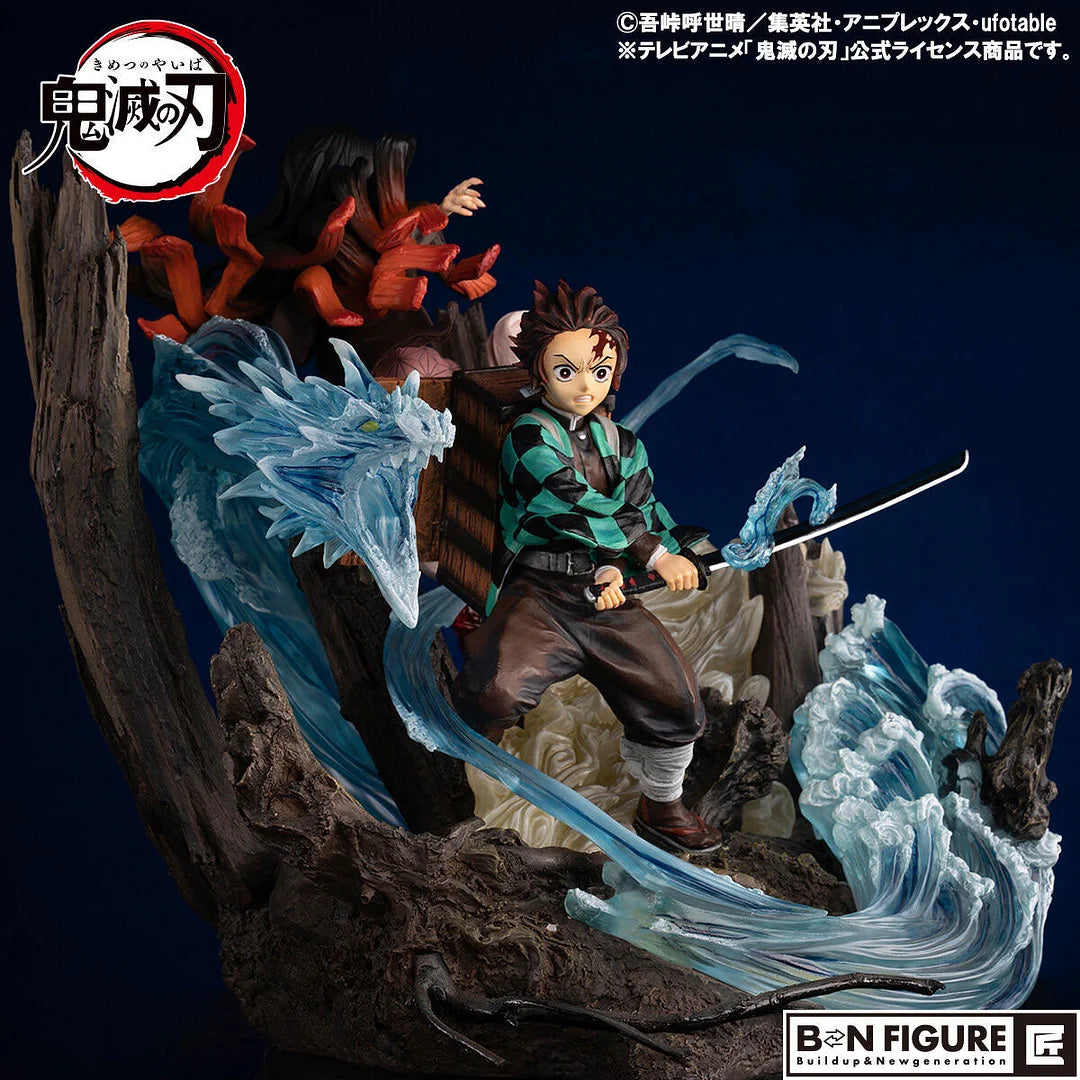 [Warehouse in Stock] BNFIGURE Studio - Statue - Demon Slayer: Kimetsu No Yaiba - Kamado Tanjirou & Kamado Nezuko (Licensed)
