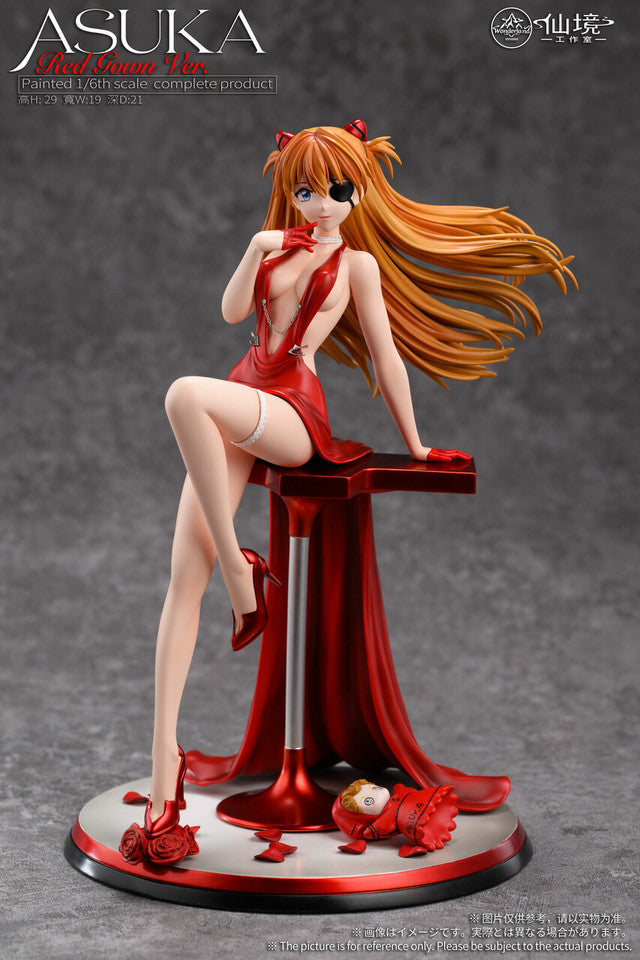 [Warehouse in Stock] Wonderland Studio - Statue - Neon Genesis Evangelion Dress Girl ASUKA