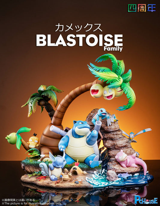 [Warehouse in Stock] Pc House Studio - Statue - Pokémon - Pokémon #1 Blastoise Family