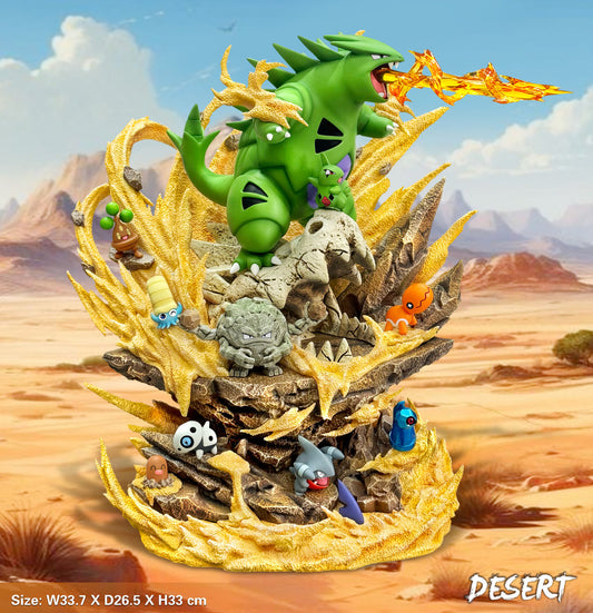 [Warehouse in Stock] EGG Studio - Statue - Pokémon Tyranitar Desert Series Environment Pokémon Statue