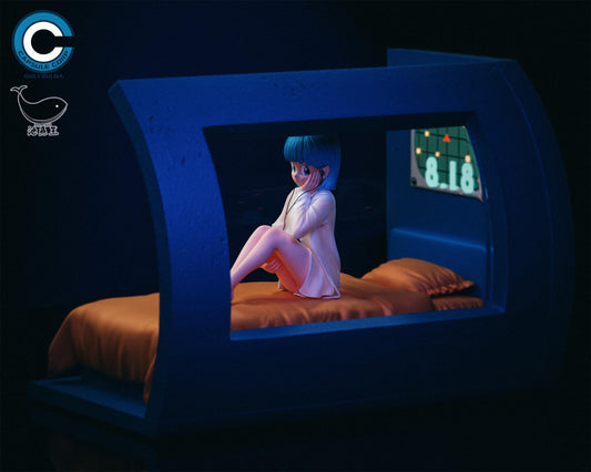[Warehouse in Stock] SHIMA AJI x CAPSULE CORP studio - Statue - Dragon Ball Bulma with LED